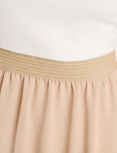 Robe longue effet 2-en1 sable femme