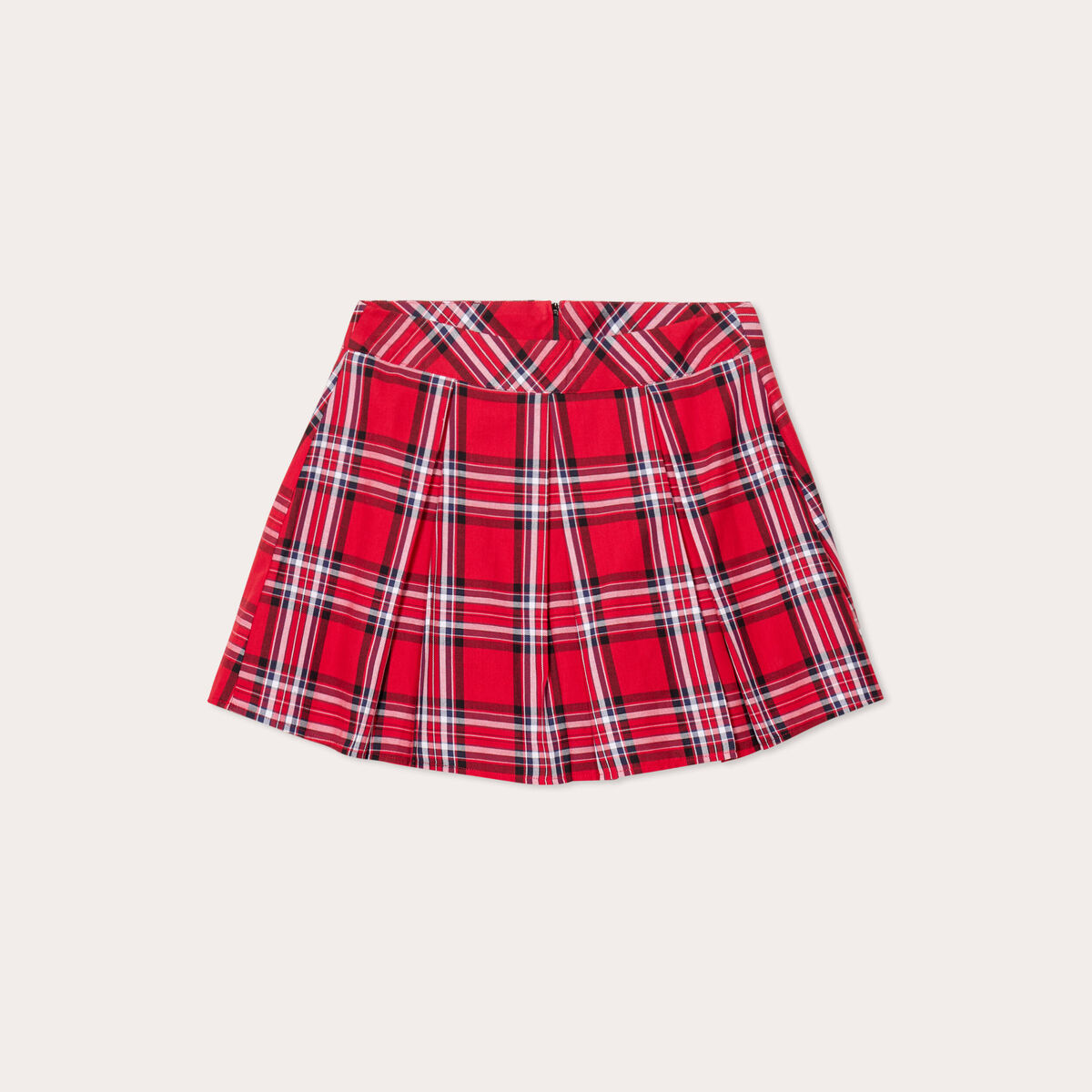 Jupe &eacute;vas&eacute;e courte rouge femme