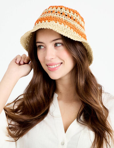 Bob orange femme