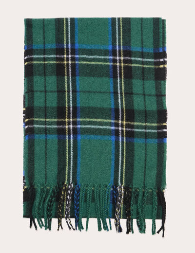 Plaid vert canard femme