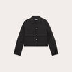 Veste matelassée courte noir femme
