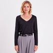 T-shirt manches longues noir femme