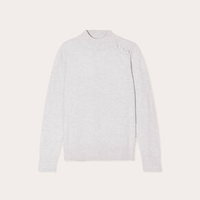 Pull manches longues gris foncé femme