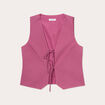 Gilet sans manches prune femme