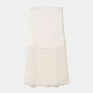 Jupe longue droite en dentelle ecru femme