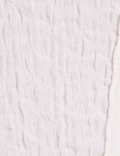 Débardeur bustier gauffré ecru femme