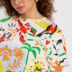 T-shirt cropped blanc femme