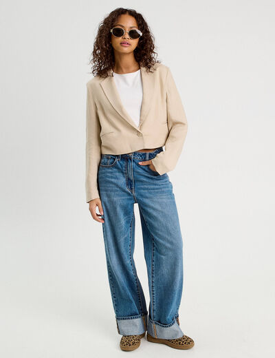 Veste esprit blazer beige femme