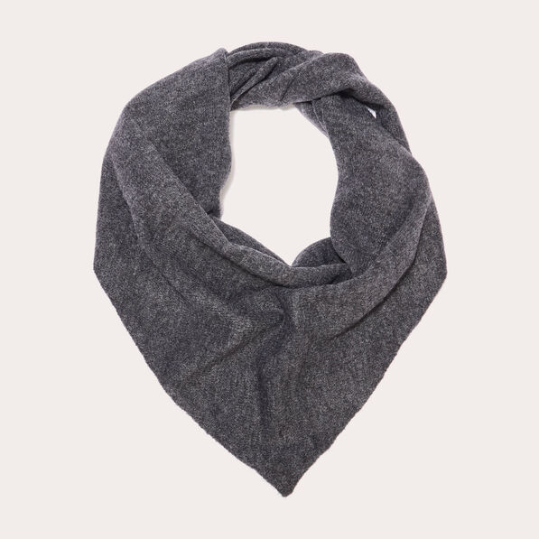 foulard triangle gris fonce femme Foulard triangle gris foncé femme