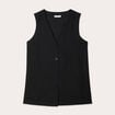 Gilet sans manches noir femme