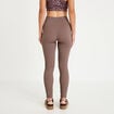Leggings taille haute sans couture marron clair femme