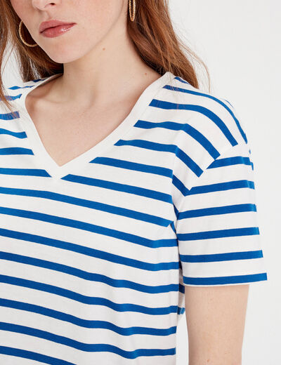 T-shirt manches courtes blanc femme