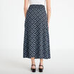Jupe longue fluide noir femme