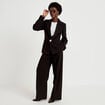 Pantalon bootcut taille standard noir femme