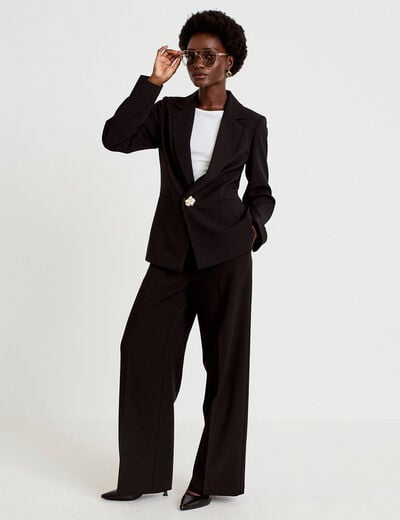 Pantalon bootcut taille standard noir femme