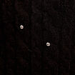 Pull avec torsades et perles noir femme
