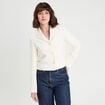 Veste esprit blazer ecru femme