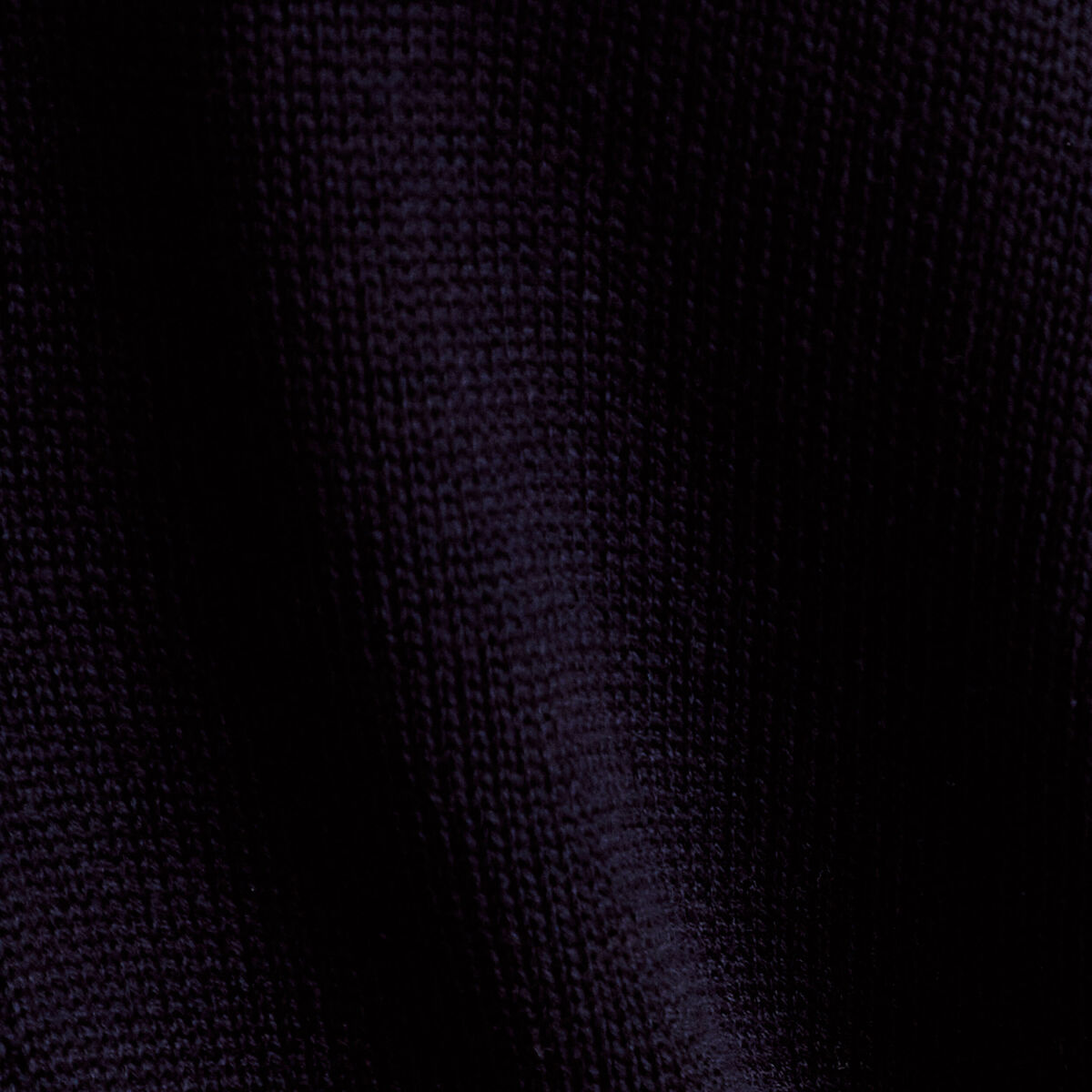 Pull ample col v manches courtes bleu marine femme