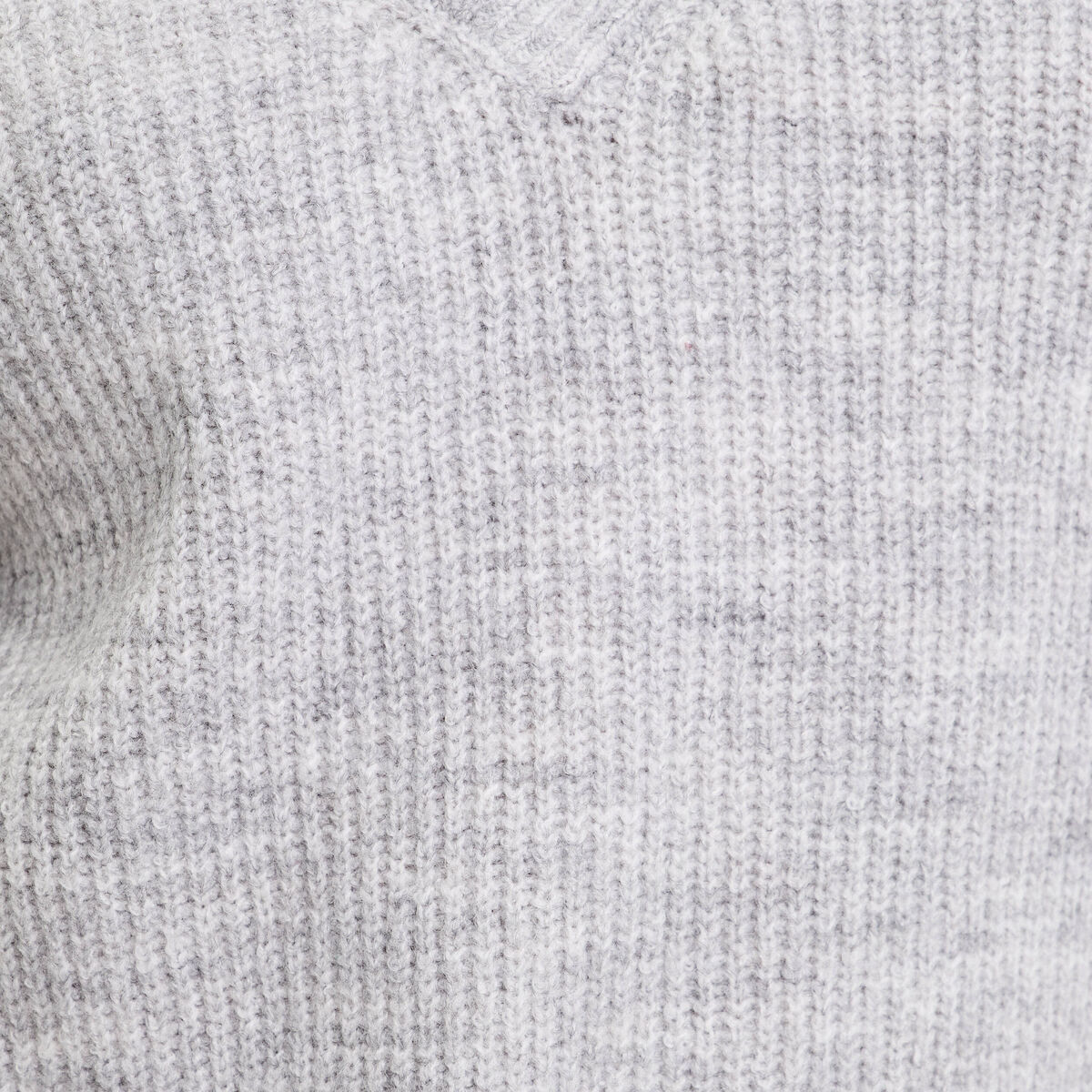 Pull avec col en V gris foncé femme
