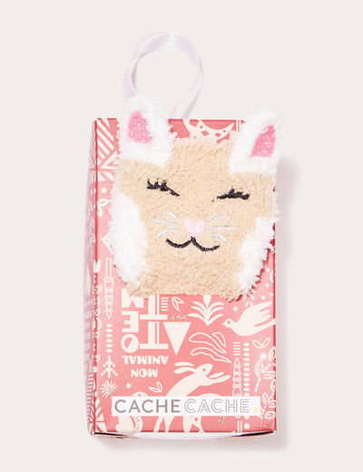 Boîte cadeau chaussettes fantaisie sable femme
