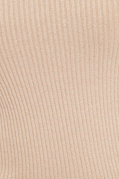 Pull manches longues beige femme