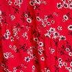 Robe longue évasée fluide rouge femme