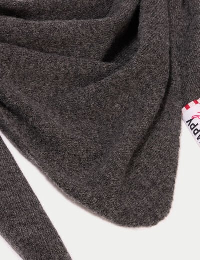 Foulard gris fonc&eacute; femme