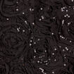 Robe cintrée bustier sequins noir femme