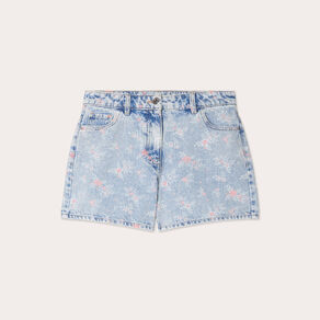 short droit en jean rose clair femme Short droit en jean rose clair femme