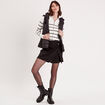 Gilet zippé manches longues ecru femme