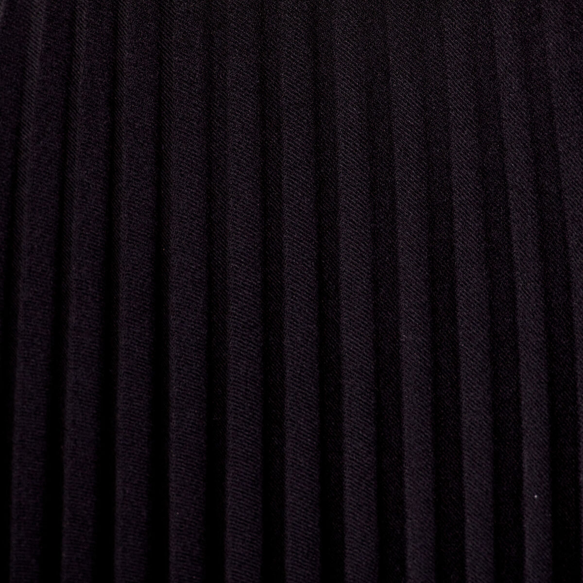 Jupe midi évasée plissée noir femme