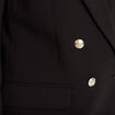 Blazer col tailleur manches longues noir femme