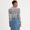 Pull col montant blanc femme
