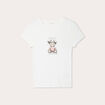 T-shirt manches courtes ecru femme