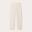 Pantalon effet polaire ecru femme