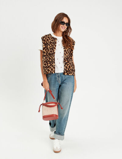 T-shirt manches courtes blanc femme