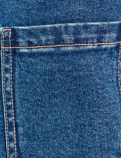 Short mom en jean denim double stone femme
