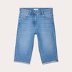 Bermuda skinny en jean denim double stone femme