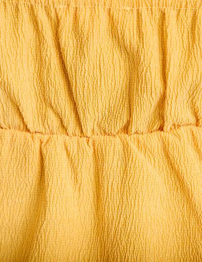 D&eacute;bardeur d&eacute;tail bijou orange clair femme