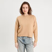 Pull manches longues beige femme