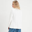 Veste blazer cintrée ecru femme