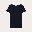 T-shirt manches courtes bleu marine femme