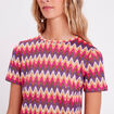 T-shirt manches courtes violet femme
