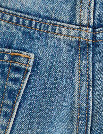 Jean wide leg ceinture amovible denim dirty femme
