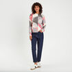 Pull manches longues gris clair femme