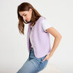 Gilet sans manches effet polaire parme femme
