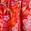 Robe longue &eacute;vas&eacute;e effet satin&eacute;e rouge femme