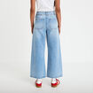 Jean wide leg cropped taille haute denim triple stone femme