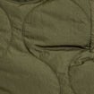 Parka r&eacute;versible effet polaire vert kaki femme