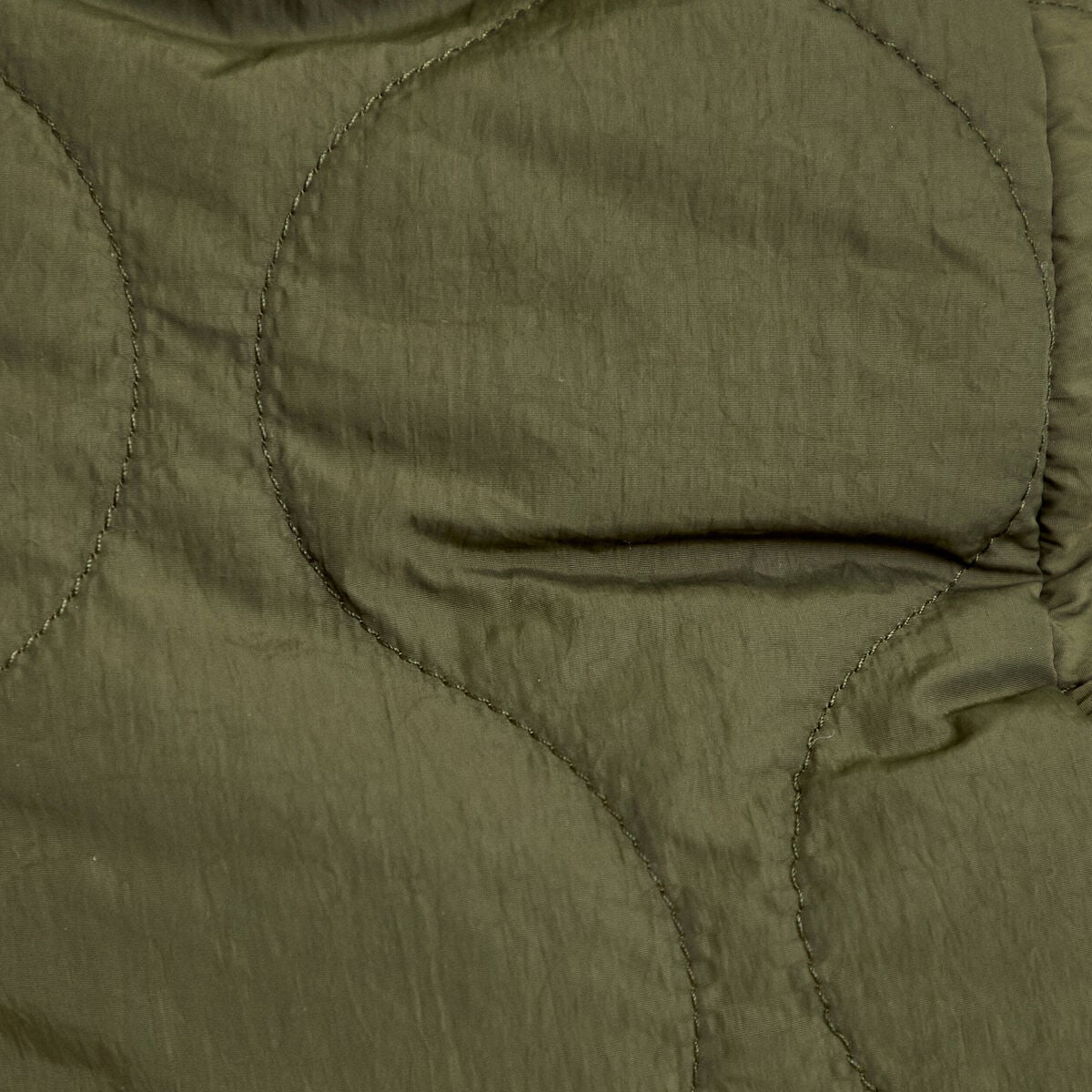 Parka r&eacute;versible effet polaire vert kaki femme